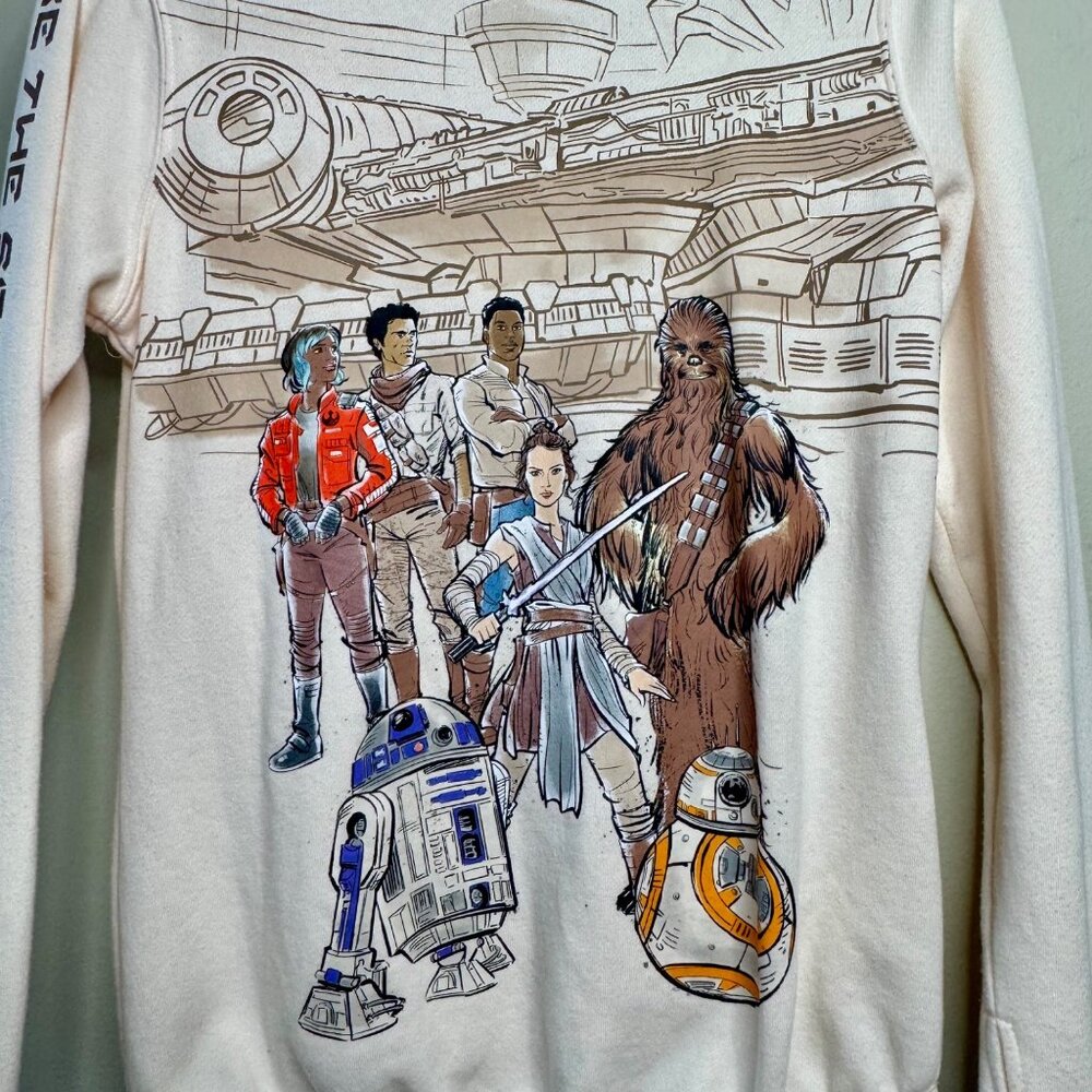 STAR WARS Galaxy's Edge Hoodie Kids 14 XL Disneyland Official Zip Sweatshirt - Picture 11 of 11